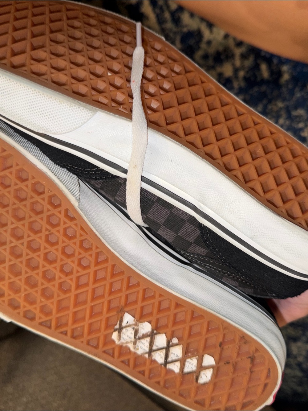 Vans Kids Black & Gray Checkerboard Old Skool Sneakers - Picture 2 of 3